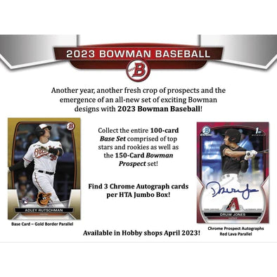 2023 Bowman Baseball Hobby Jumbo Box