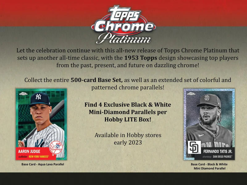 2022 Topps Chrome Platinum Anniversary Lite Box